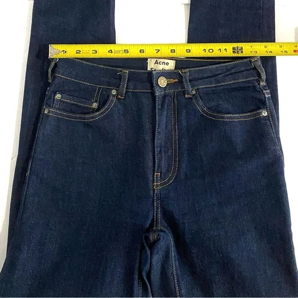 Acne Dark Blue Skinny Jeans - Picture 11 of 15